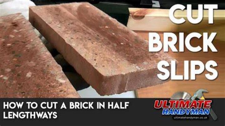 How do you cut a brick slip in half?