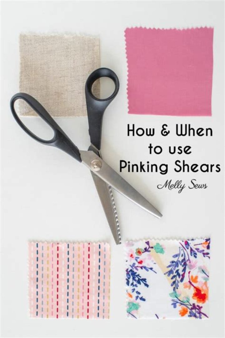 How do you cut with pinking shears?