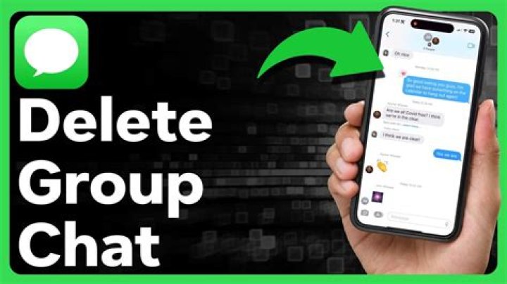 How do you delete a group chat?