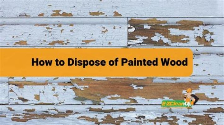 How do you dispose of wood stain?