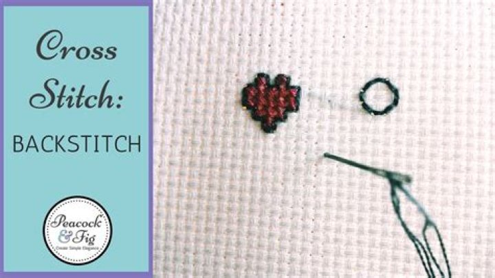 How do you do a Backstitch in cross stitch?