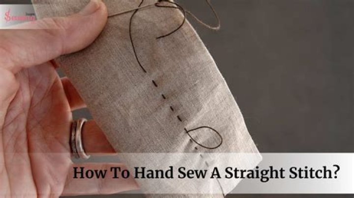 How do you do a straight stitch?