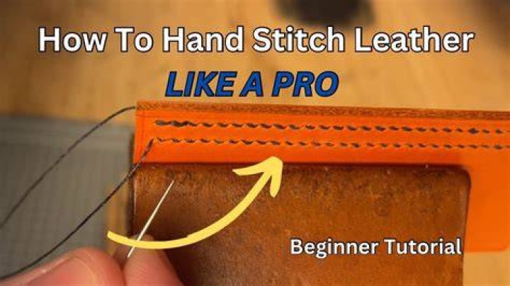 How do you do leather stitch?