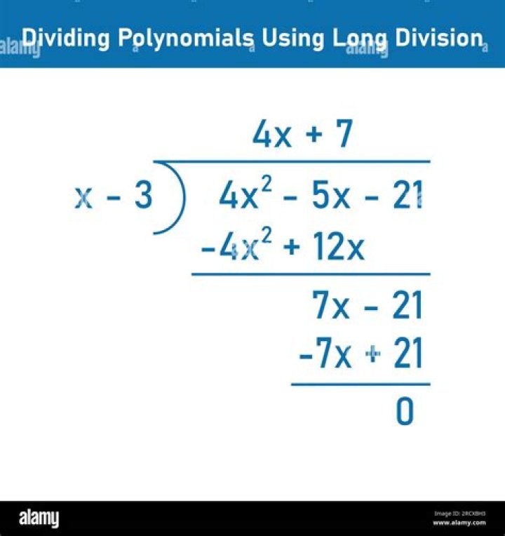 How do you do long division in Algebra 2?