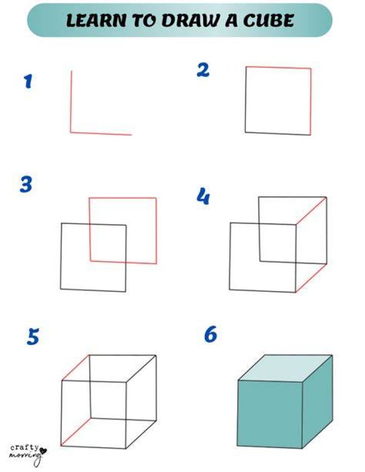 How do you draw a cross step by step?