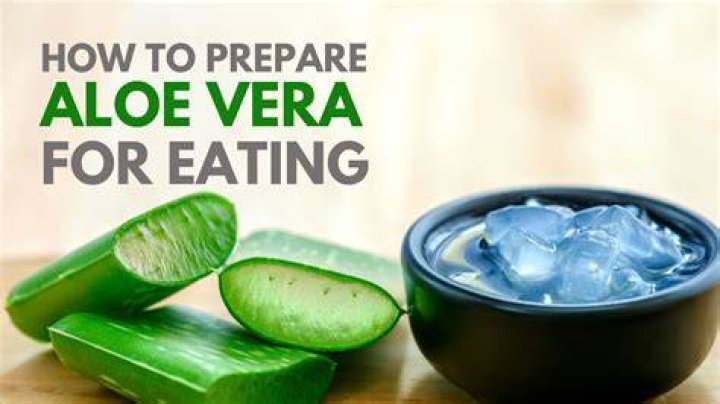 How do you eat fresh aloe vera?