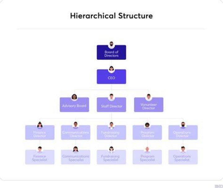 How do you explain a hierarchy chart?