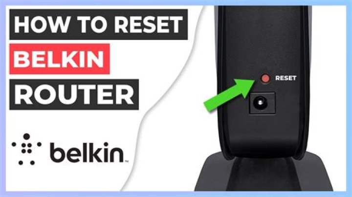 How do you factory reset a Belkin router?