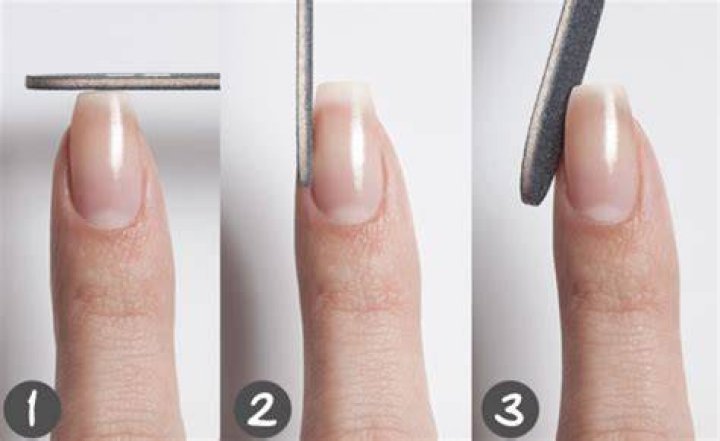 How do you file natural nails?