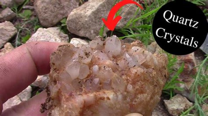 How do you find quartz crystals in your yard?