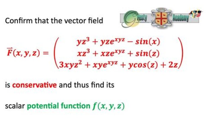 How do you find the potential function of a conservative vector field?
