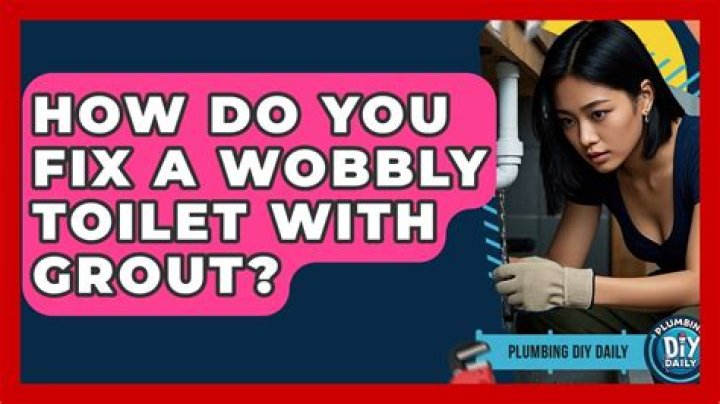 How do you fix a wobbly toilet?