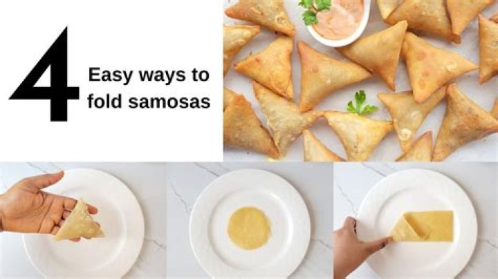 How do you fold a samosa strip?