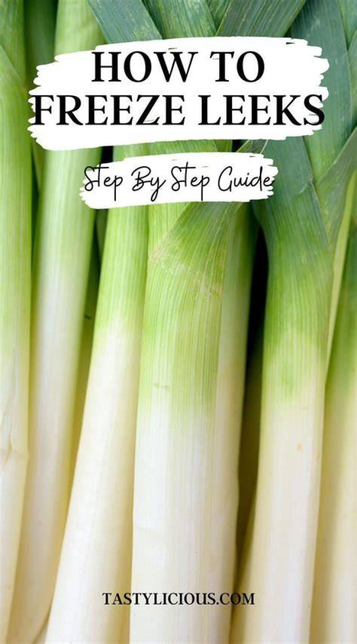 How do you freeze wild leeks?
