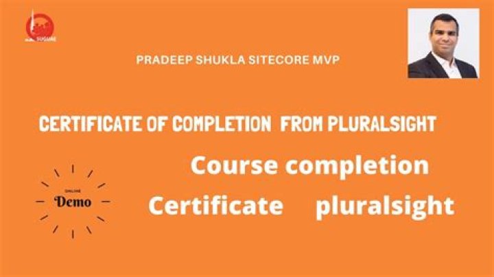 How do you get a certificate of completion in Pluralsight?