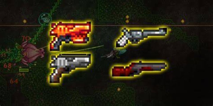How do you get a gun in Terraria?