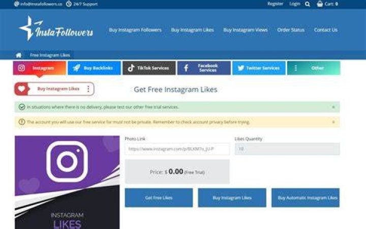 How do you get free likes on Instagram?