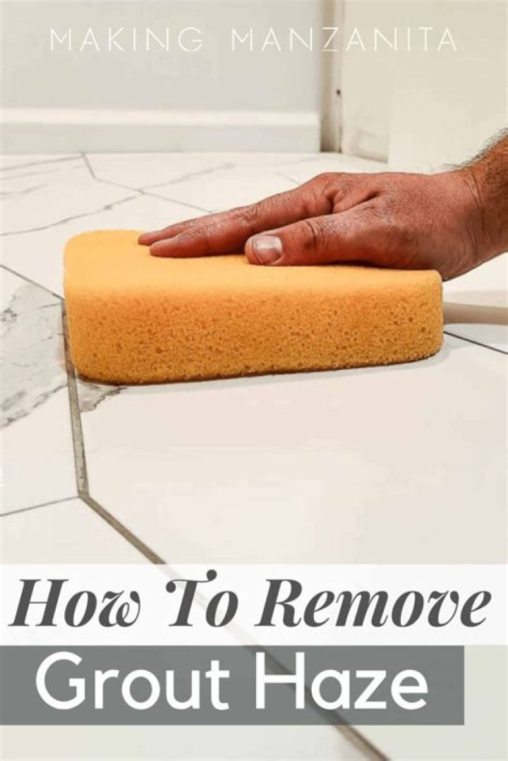 How do you get grout haze off of tile?