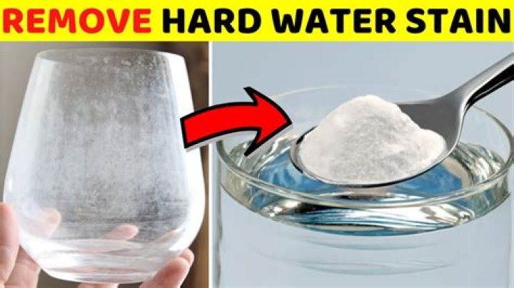 How do you get hard water stains off marble?