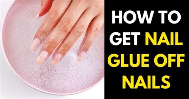 How do you get nail glue off of laminate floors?