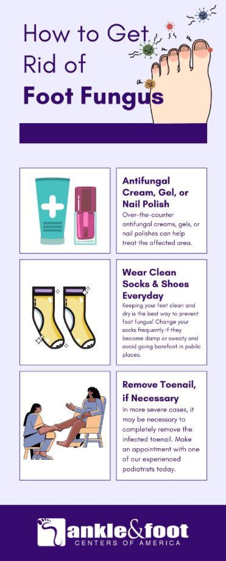 How do you get rid of foot fungus in shoes?