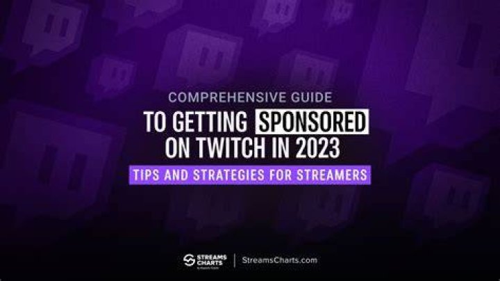 How do you get sponsored on twitch?