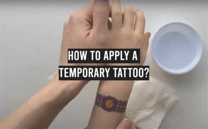 How do you get temporary permanent tattoos?