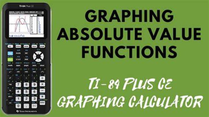 How do you graph absolute value on a TI 84 Plus?
