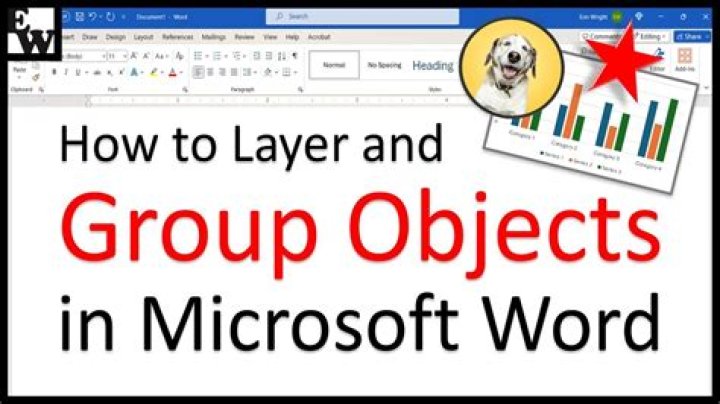How do you group items in Word on a Mac?