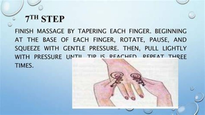 How do you hand and arm massage?
