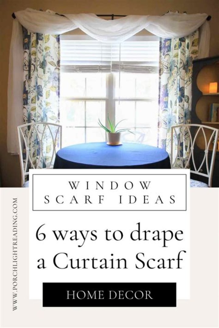 How do you hang a double swag window scarf?