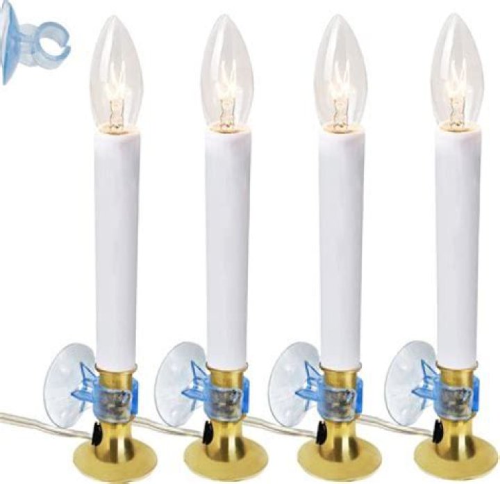 How do you hold a window candle in place?