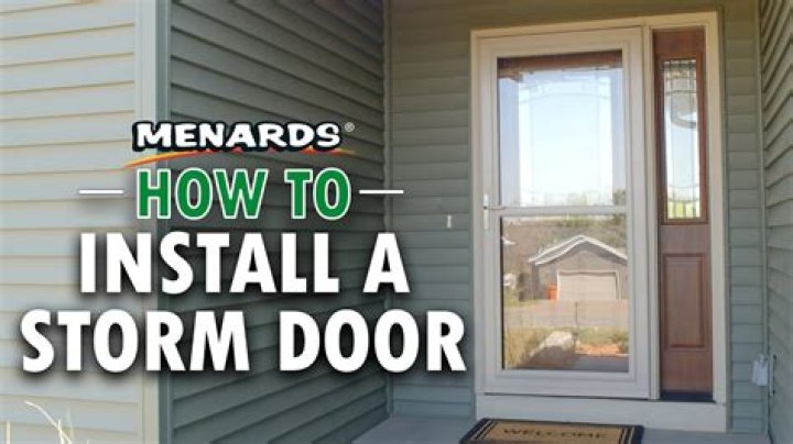 How do you install a security storm door?