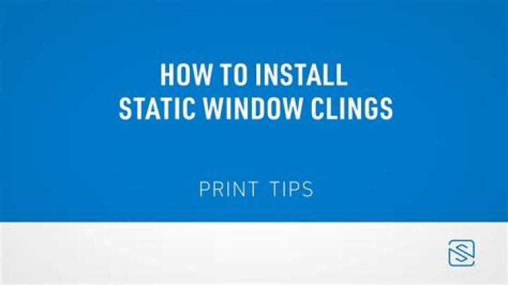 How do you install a vinyl window cling?