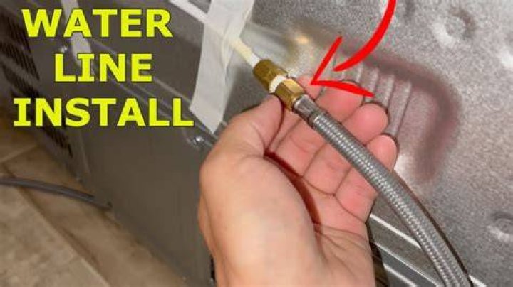 How do you install a water line on a Samsung refrigerator?
