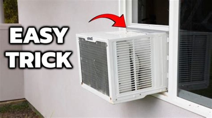 How do you install a window air conditioner in a crank window?