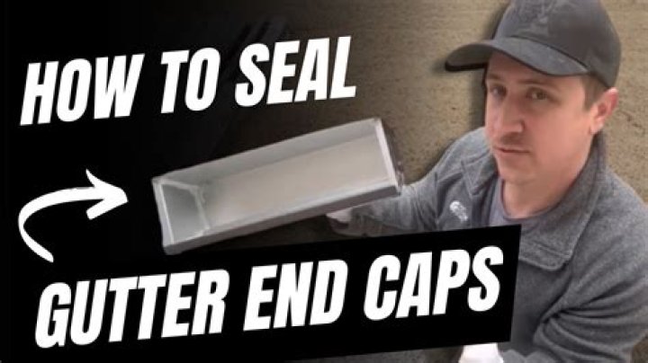 How do you install aluminum gutter end caps?