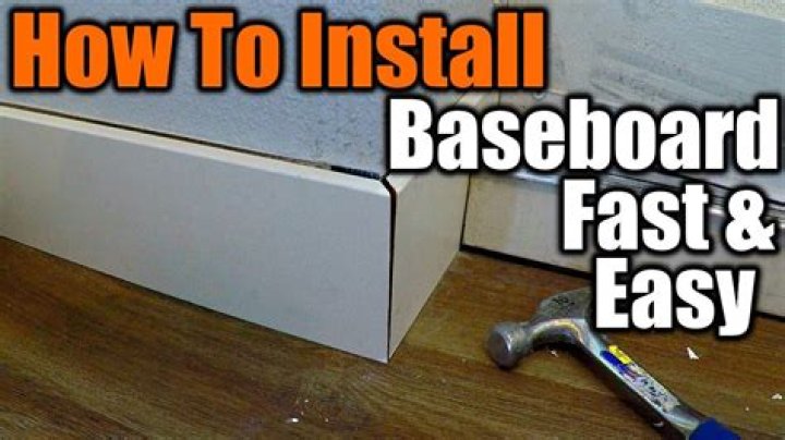 How do you install new baseboards?