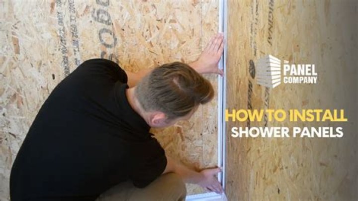 How do you install PVC shower panels?