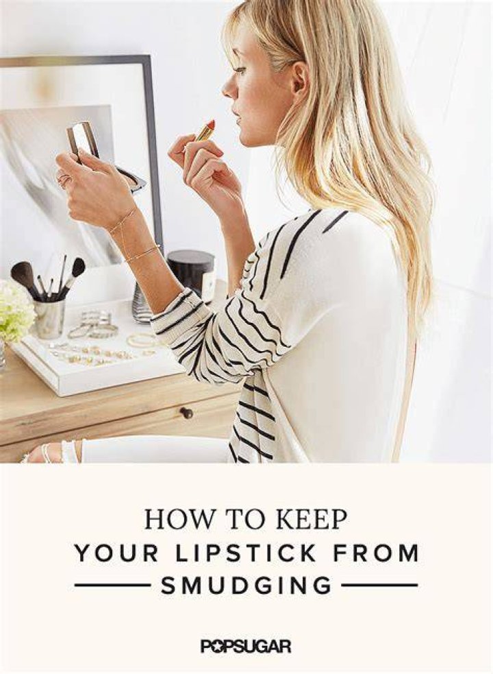 How do you keep black lipstick from smudging?