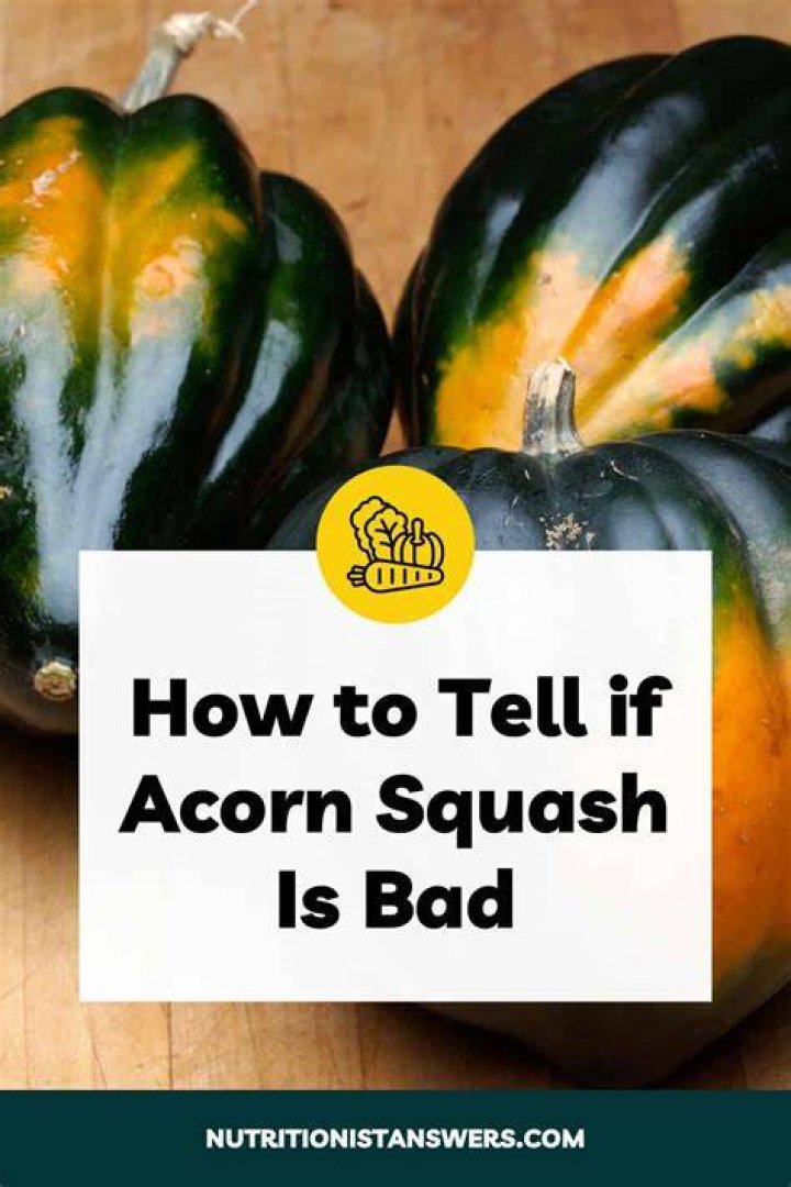 How do you know if acorn squash has gone bad?