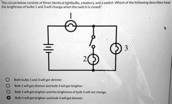 How do you know which bulb is brighter in a circuit?