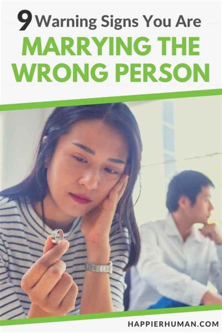 How do you know you are marrying the right person?