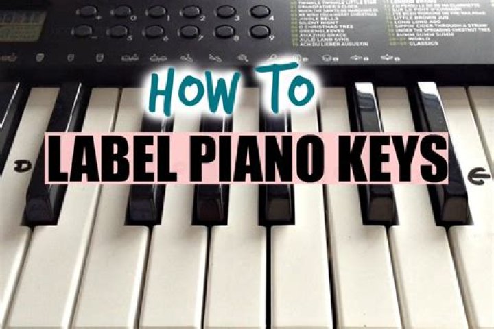 How do you label black keys on a keyboard?