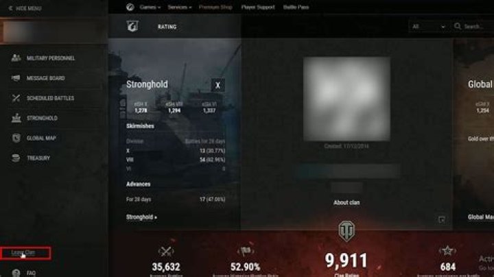 How do you leave a clan in World of Tanks Blitz?