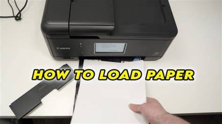 How do you load a 4x6 photo paper into a Canon printer?