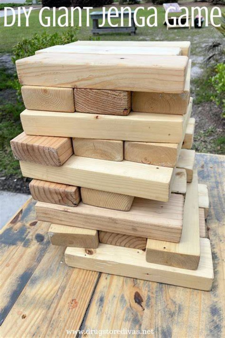 How do you make a giant Jenga 2x4?