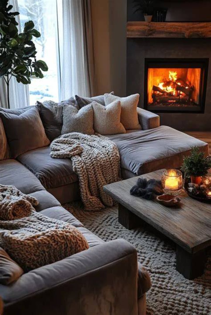 How do you make a GREY living room feel warm?
