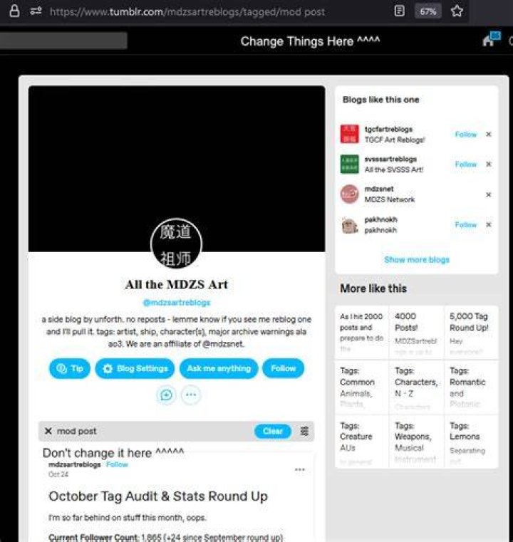 How do you make a tag list on Tumblr?