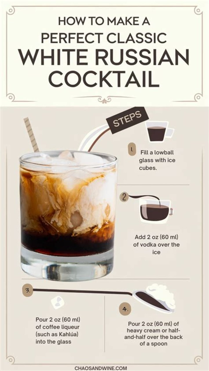 How do you make a White Russian not curdle?